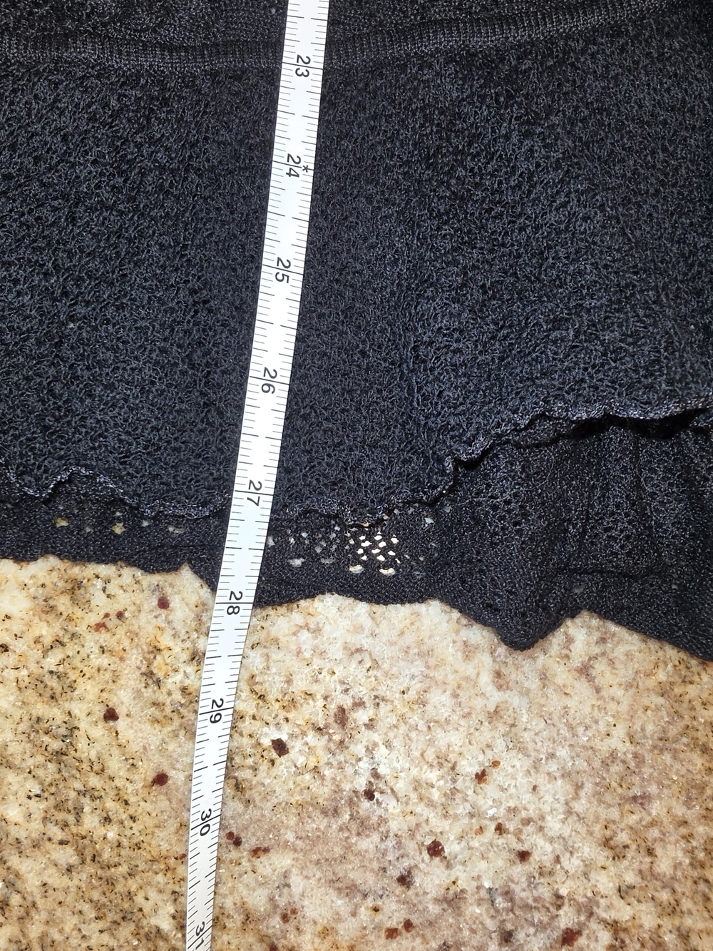 Ralph Lauren Black Ruffle-Trim Open Cardigan Small - Picture 11 of 11
